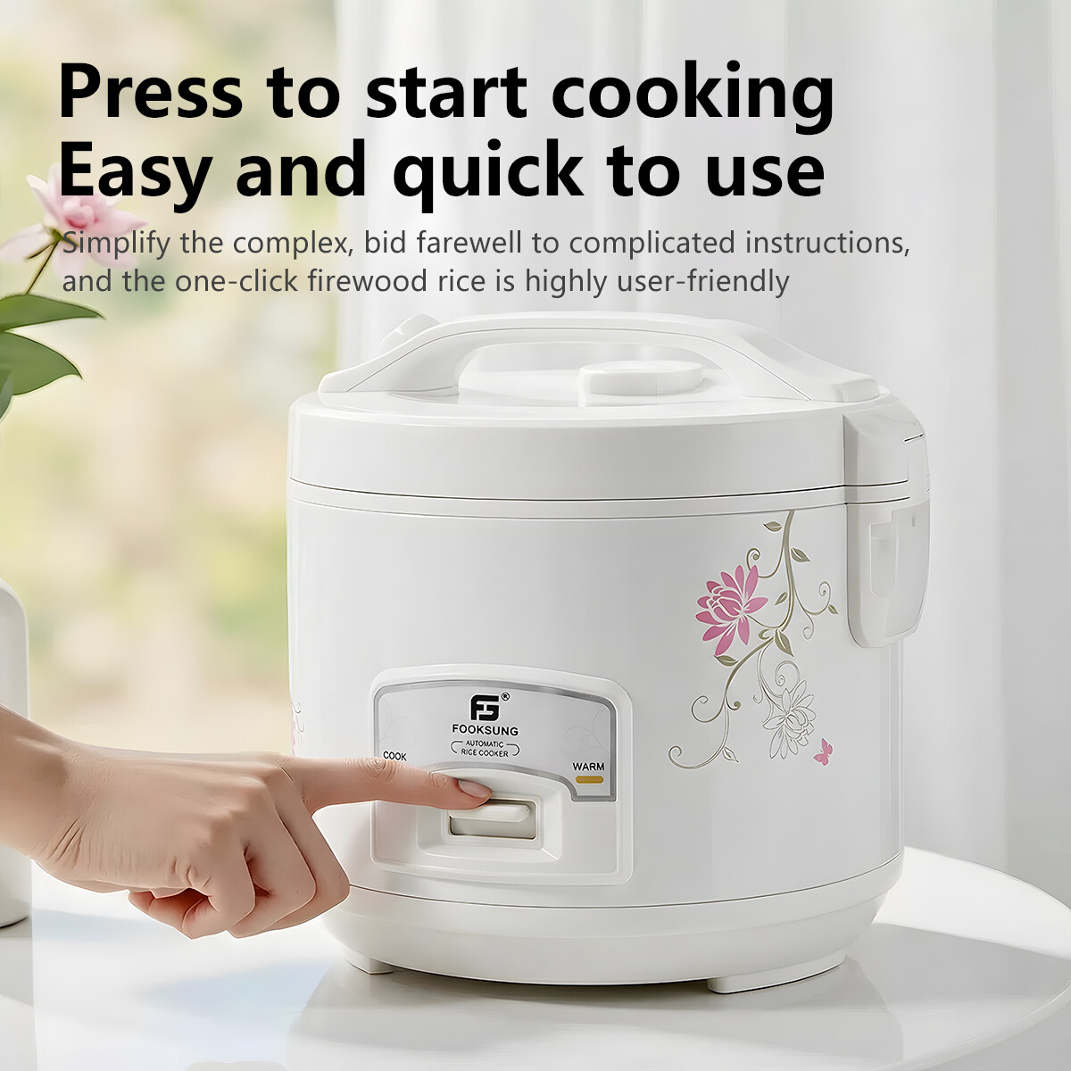 6L Non-Stick Rice Cooker 10 People Capacity Classic Style with Steamer Multifunction 電飯鍋 多功能鍋 - Image 2
