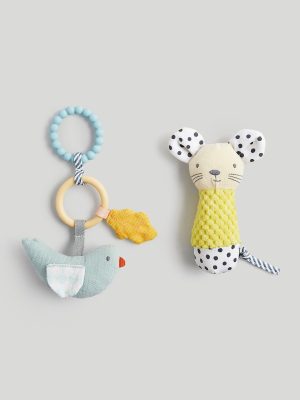 mothercare garden squeaker and rattle toy set