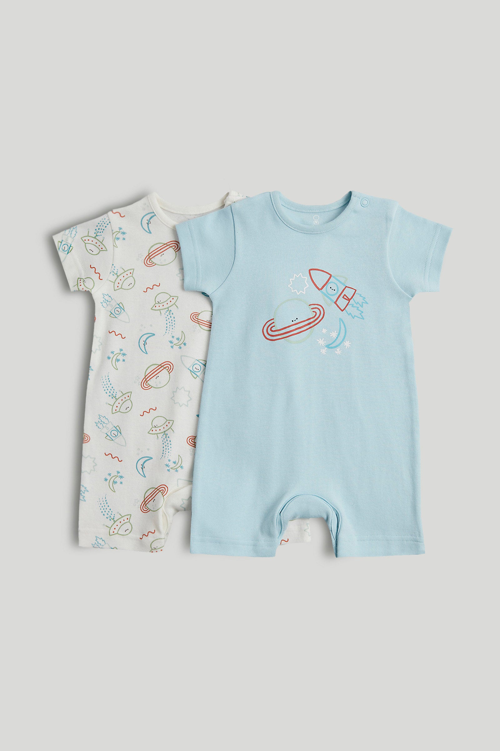 mothercare 2 pack space rompers