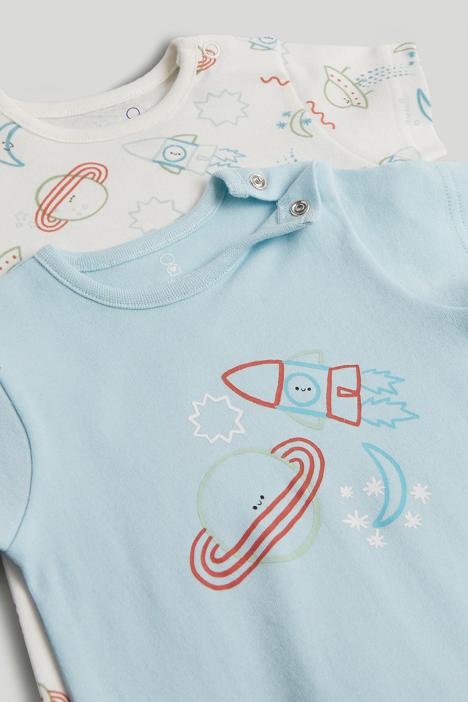 mothercare 2 pack space rompers