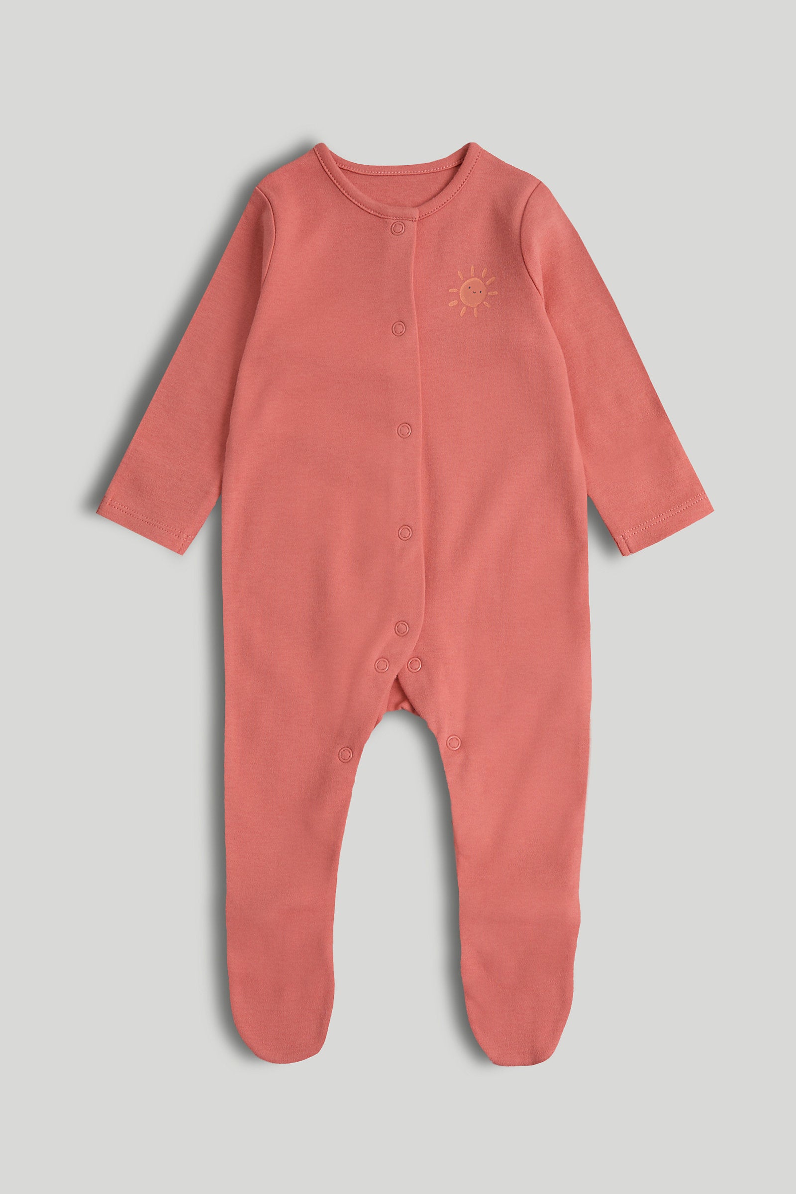 mothercare 3 pack strawberry sleepsuits
