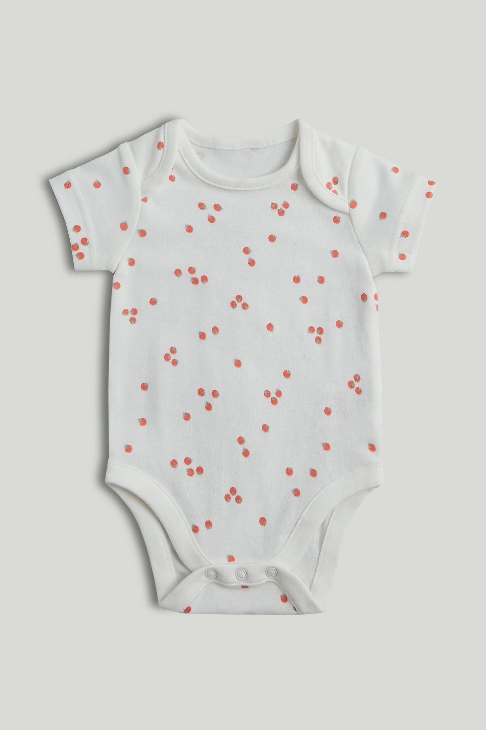 mothercare 5 pack breakfast friends short sleeved bodysuits