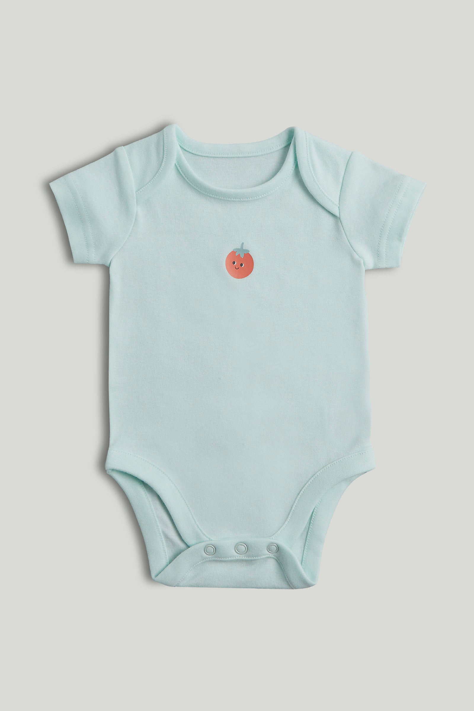 mothercare 5 pack breakfast friends short sleeved bodysuits