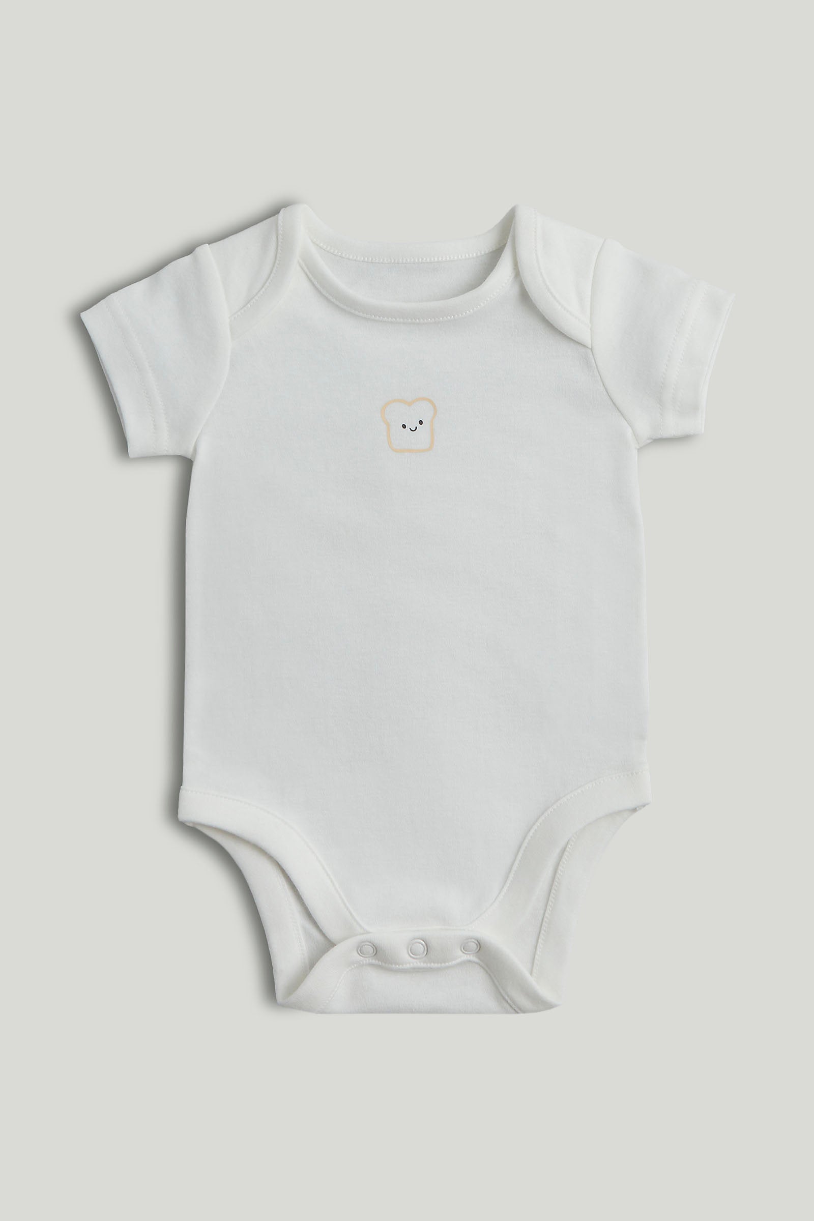 mothercare 5 pack breakfast friends short sleeved bodysuits