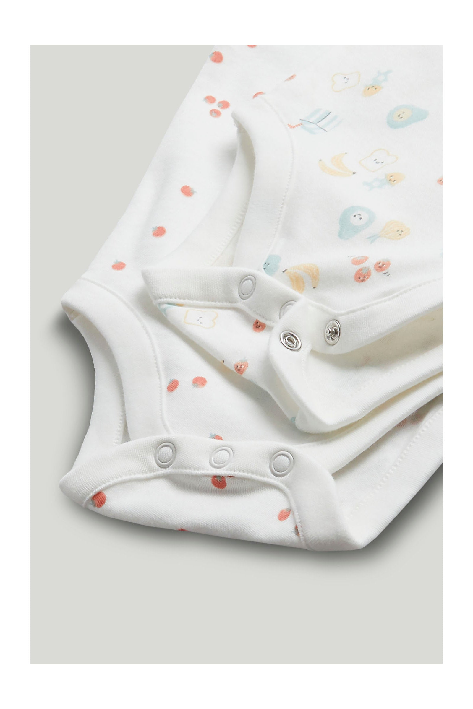 mothercare 5 pack breakfast friends short sleeved bodysuits