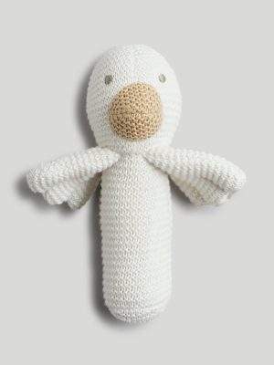 mothercare knitted goose rattle