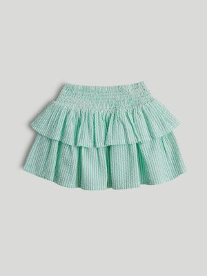 mothercare green striped ruffle skirt