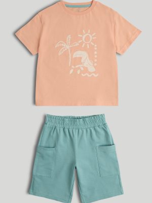 mothercare tropical shorts and t shirt outfit