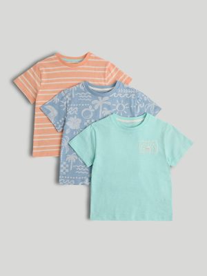 mothercare 3 pack paradise t shirts