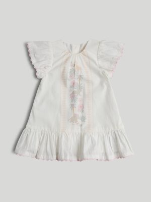 mothercare white cotton dress