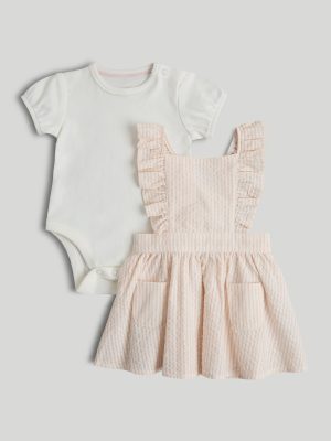 mothercare my first pinny dress and bodysuit outfit
