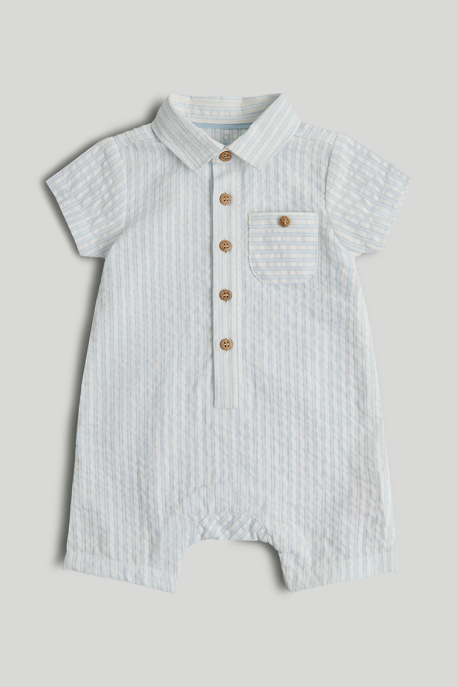 mothercare my first blue romper