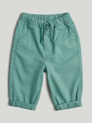 mothercare green linen blend trousers