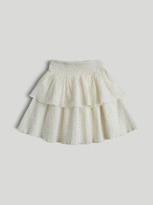 mothercare cream broderie ruffle skirt