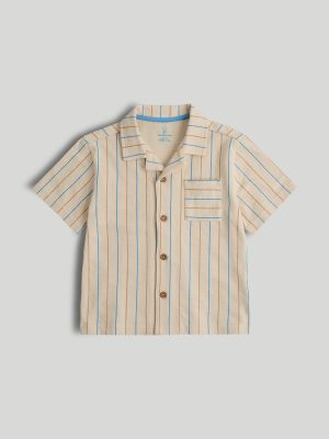 mothercare striped cotton jersey shirt