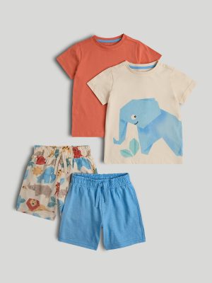 mothercare t shirt and shorts outfit 2 pack