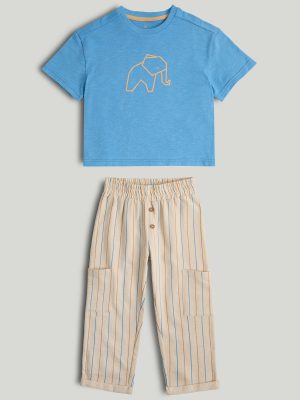 mothercare elephant t shirt and trousers outfit