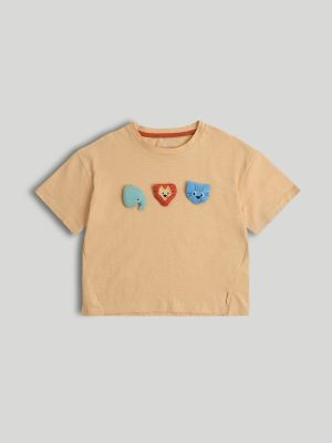 mothercare yellow origami animal t shirt