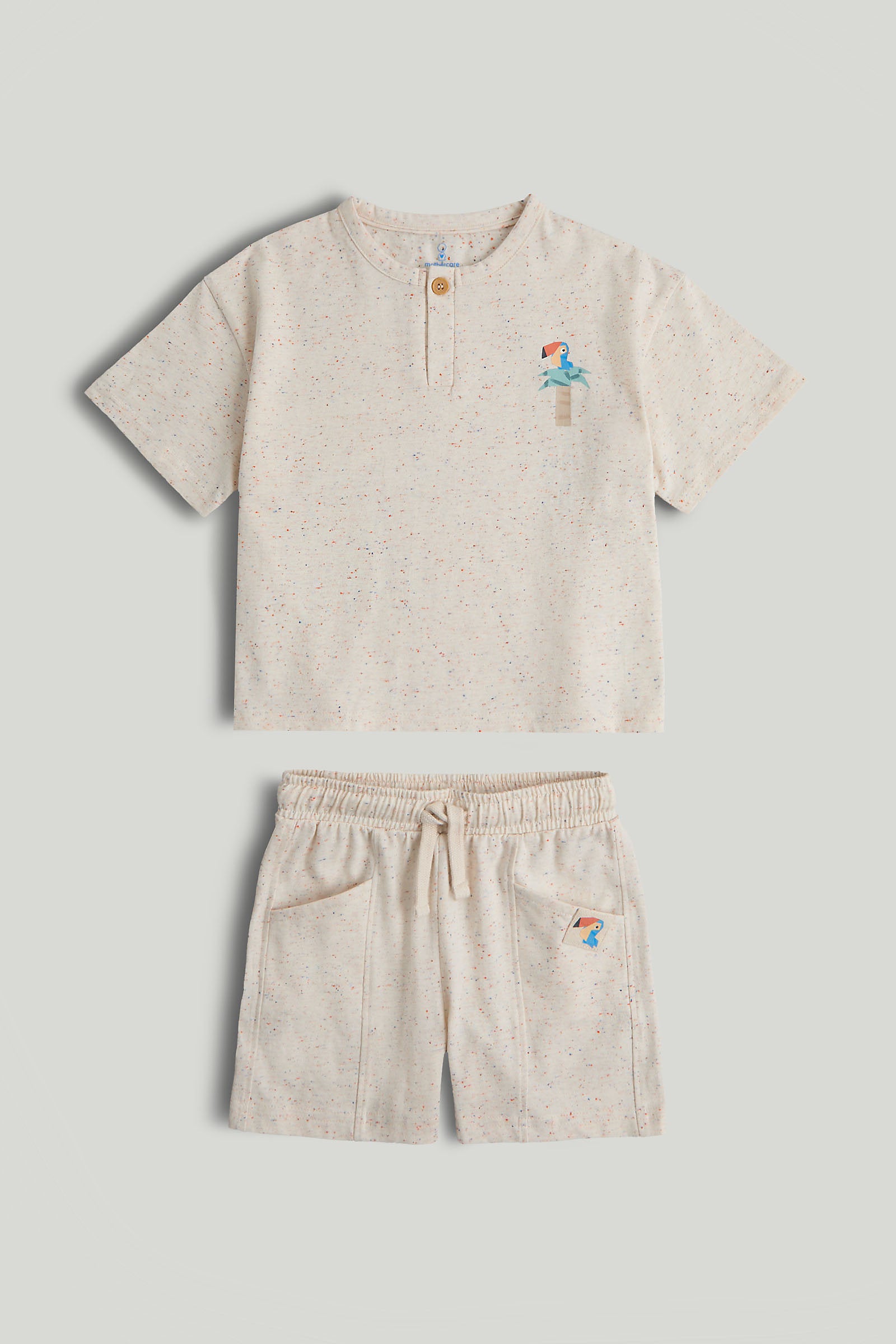 mothercare henley t shirt and shorts outfit