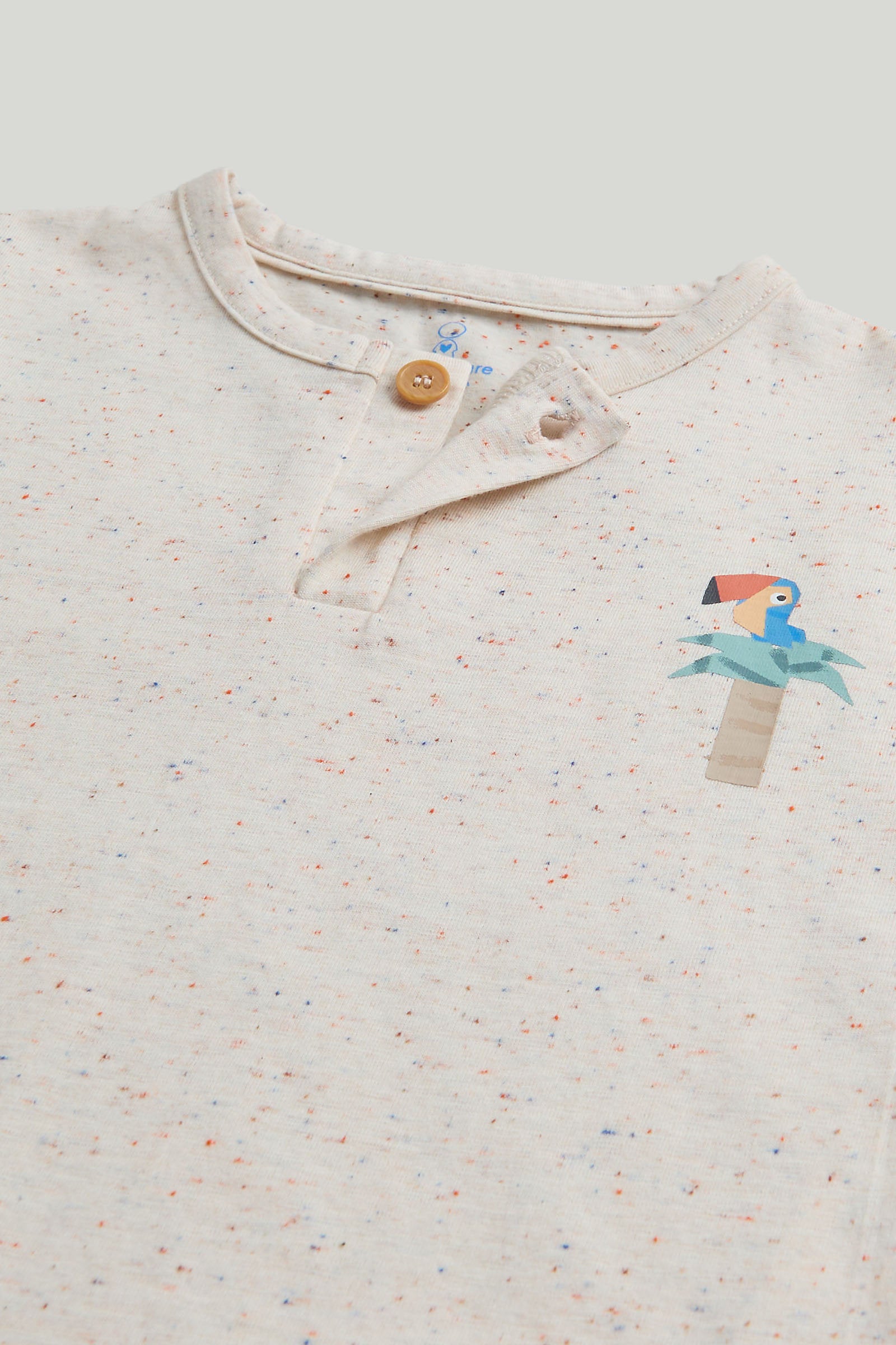 mothercare henley t shirt and shorts outfit