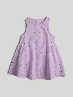 mothercare purple broderie dress