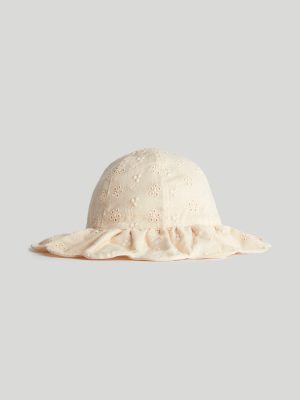 mothercare pink broderie upf50+ sun hat