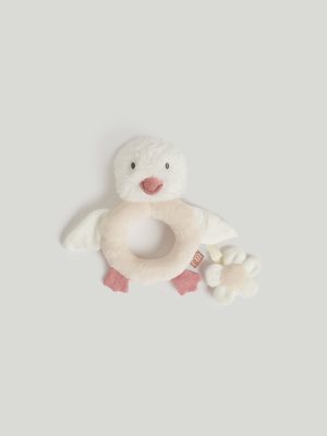 mothercare pink clay story rattle