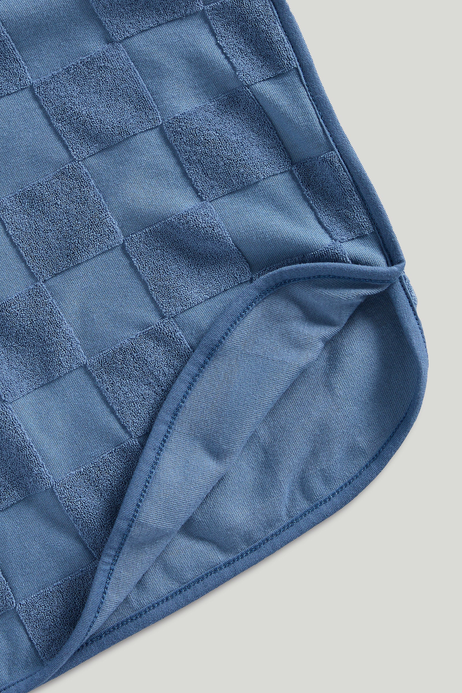 mothercare blue checked towelling poncho